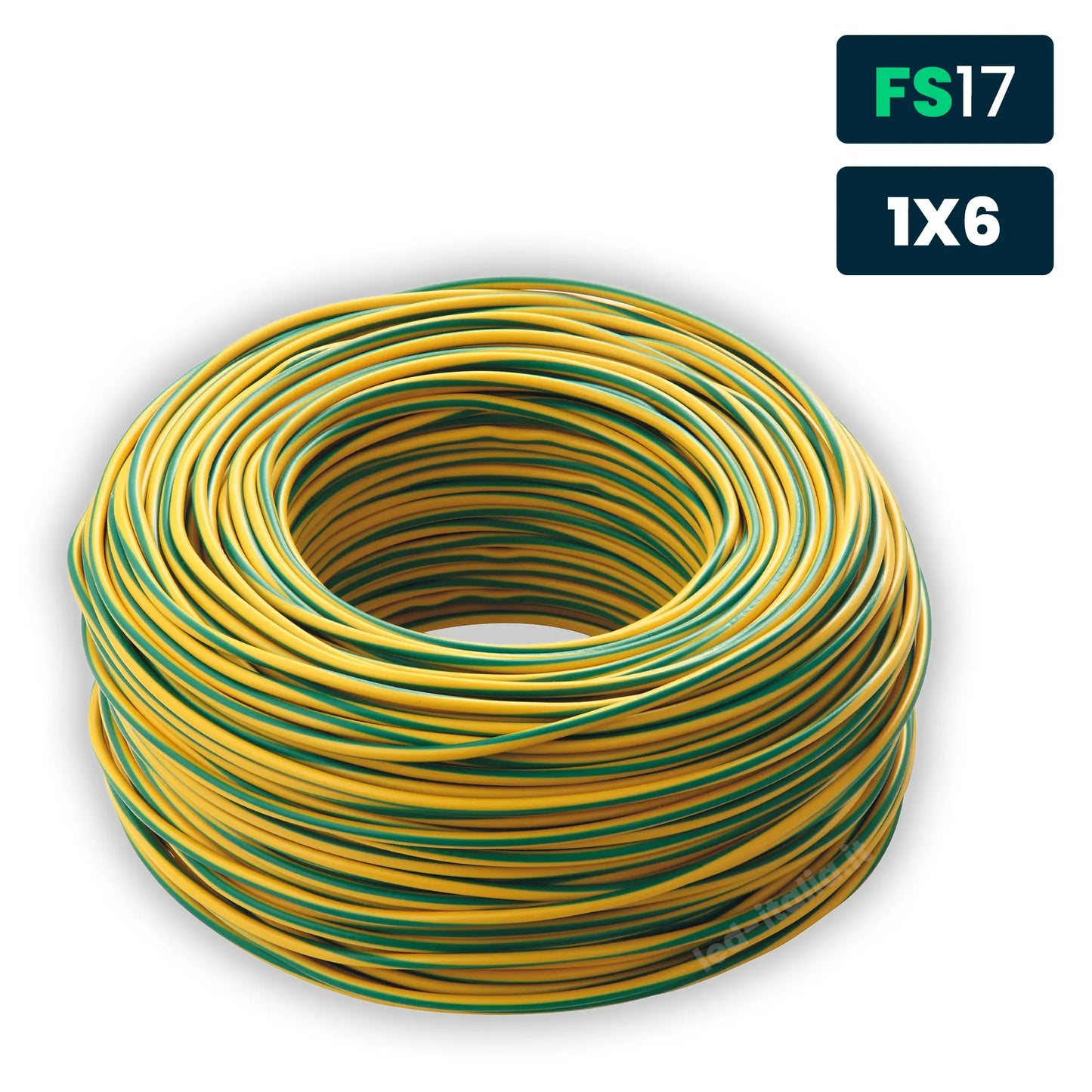 Cavo Unipolare FS17 450/750V 6mm² Giallo/Verde