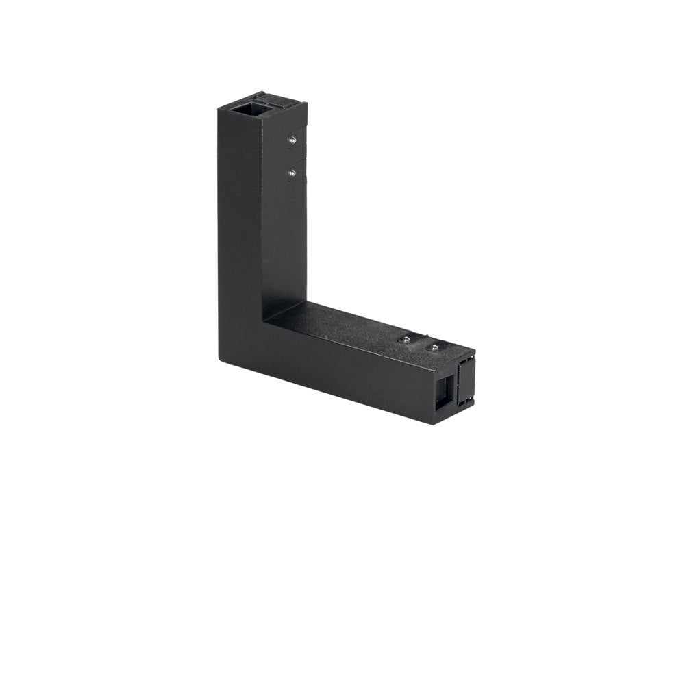CONNETTORE ANGOLARE NERO PER BINARIO DAVINCI 10,1X2,8X2,2CM