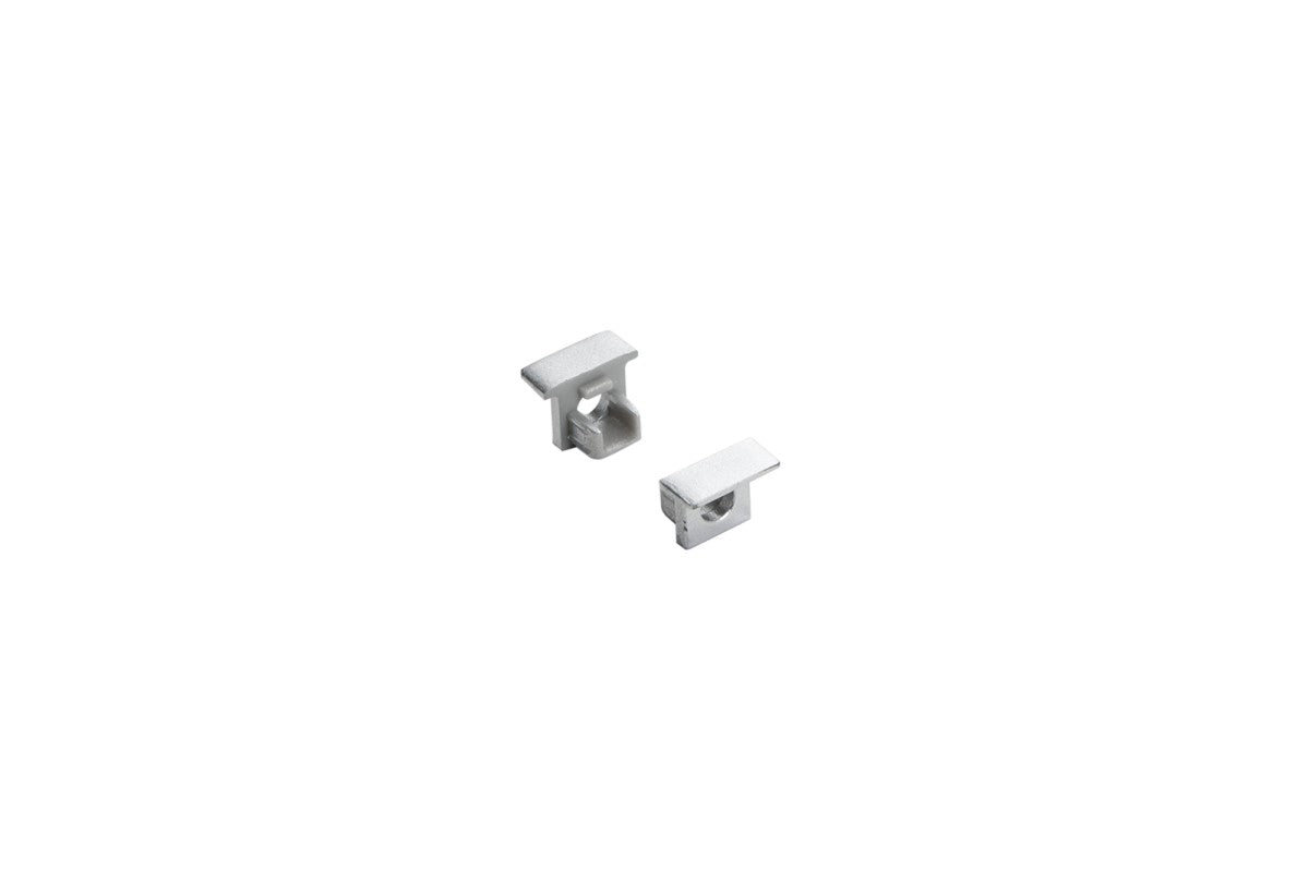 KIT 2 TAPPI PER PROFILO INCRO SILVER