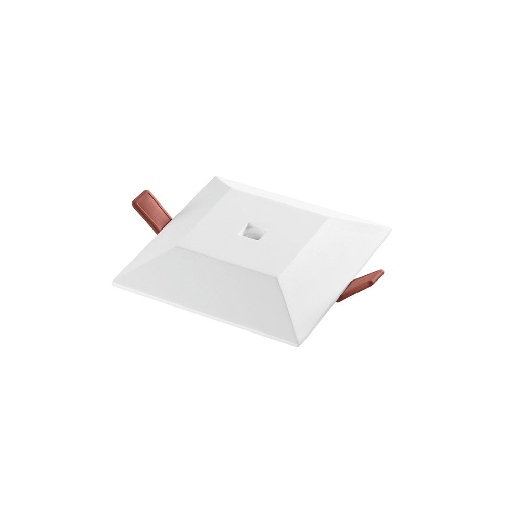 INCASSO LED HALL IN GESSO BIANCO QUADRATO 5W 530LM 3000K DR. INCL. 130X130MM