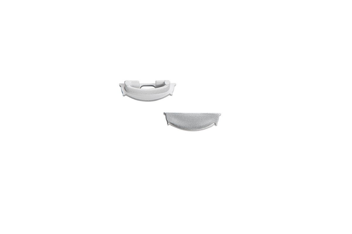 KIT 2 TAPPI PER PROFILO CAMELOT SILVER