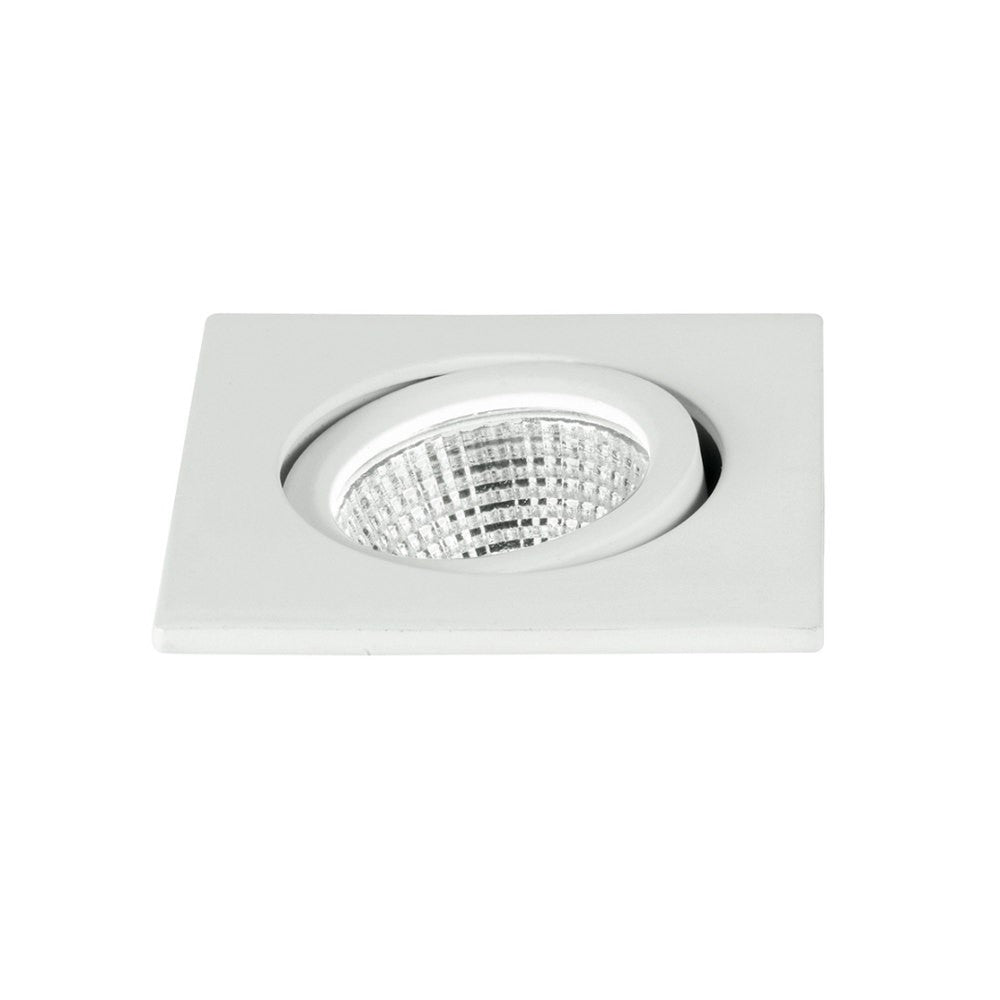 INCASSO LED POLARIS BIANCO QUADRATO 3W 300LM 4000K 6,6X6,6X5,7CM