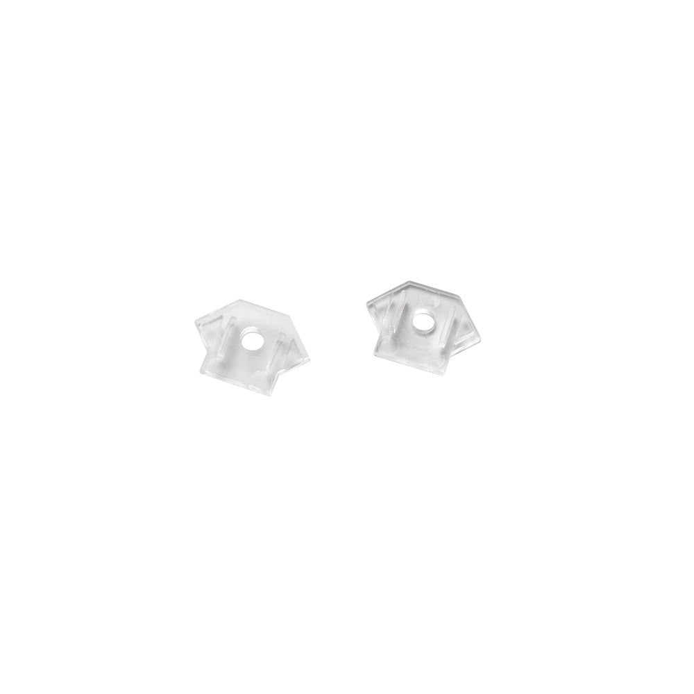 KIT 2 TAPPI PER PROFILO RIDGE SILVER