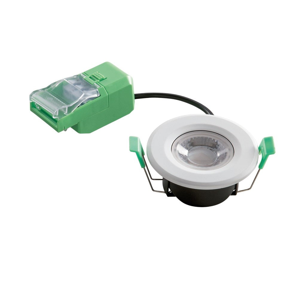INCASSO BBC BIANCO IN METALLO DIMM 4W 300LM/380LM/400LM/340LM 6W 500LM/580LM/600LM/540LM CCT 2700K/3000K/4000K/6500 IP20BACK IP65FRONT DIAM.86XH45MM CUT OUT DIAM.70MM
