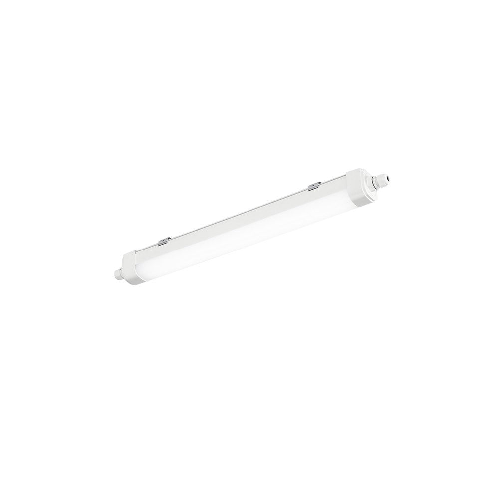 PLAFONIERA LED STAGNA RUBIS BIANCA IN PC 18W 2160LM CCT 3000/4000/6500K IP65 600X58X62MM