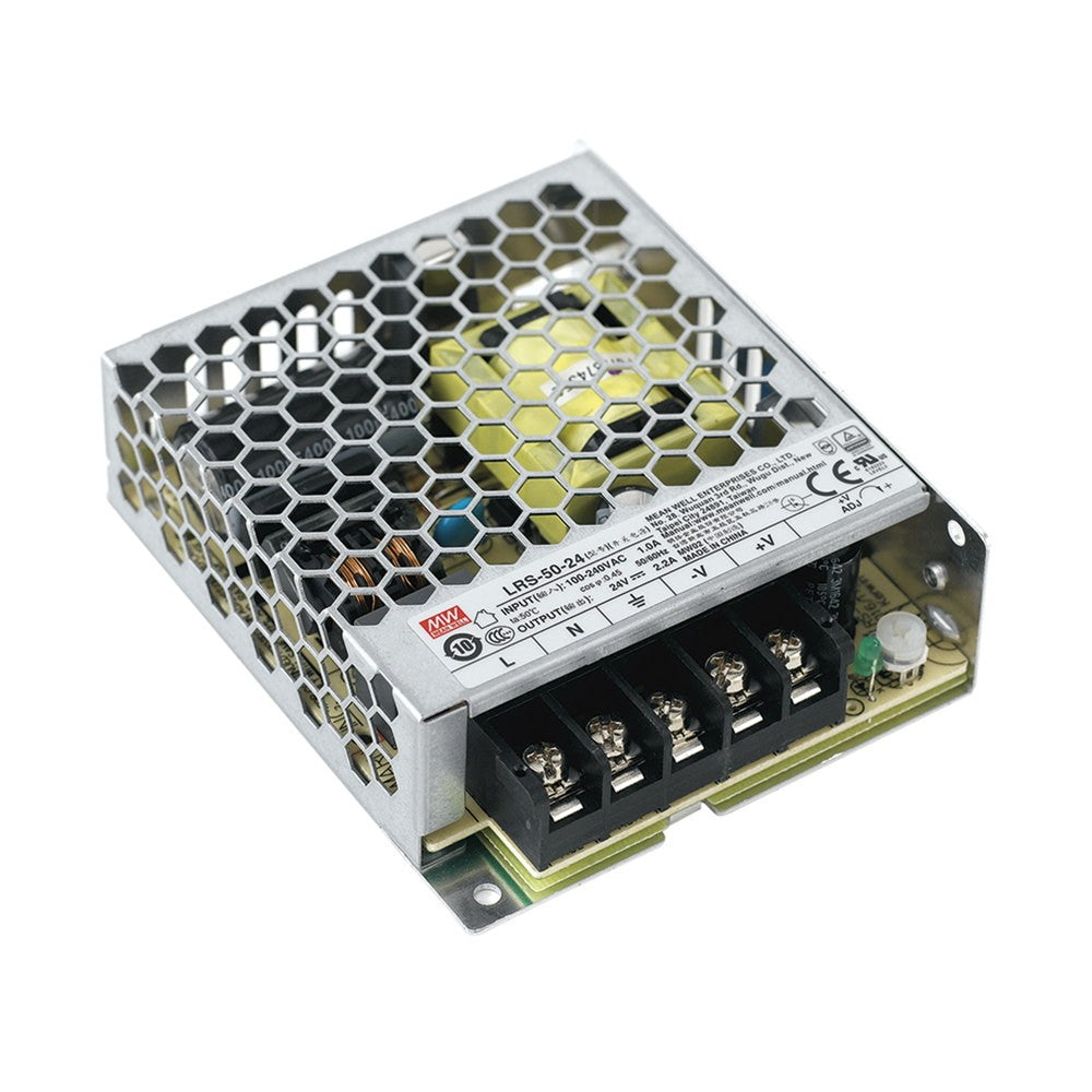 DRIVER MW LRS OUTPUT 24V 2,2A 52W INPUT AC85-264V DC120-373V 9,9X8,2X3CM