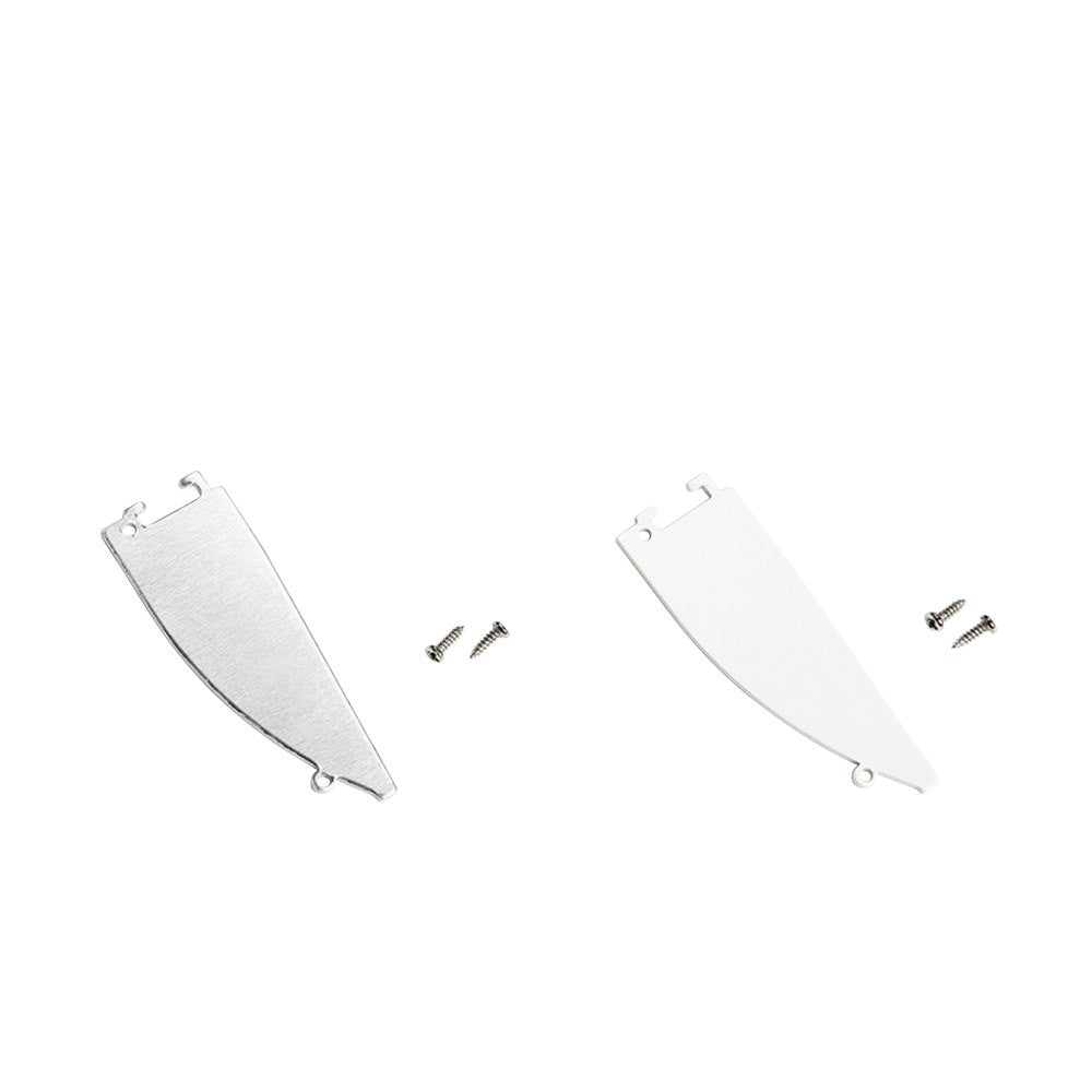 KIT 2 TAPPI PER PROFILO TRIM BIANCO