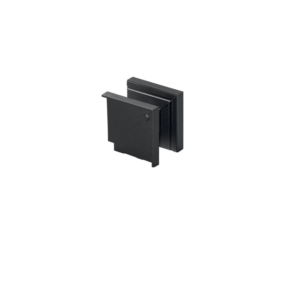 CONNETTORE ANGOLARE VERTICALE NERO PER BINARIO DAVINCI A INCASSO 4,7X4,2X4,7CM