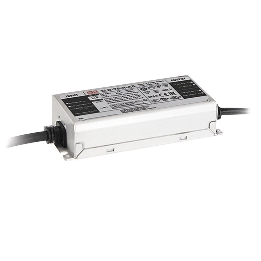 DRIVER MW XLG OUTPUT 24V 3,1A 75W INPUT AC100-305V DC142-431V IP67 14X6,3X3,2CM