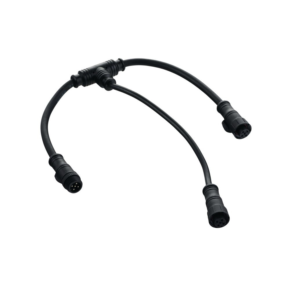 CAVO DI CONNESSIONE A T CON 1 CONNETTORE MASCHIO E 2 FEMMINE IP67 40CM + 20CM