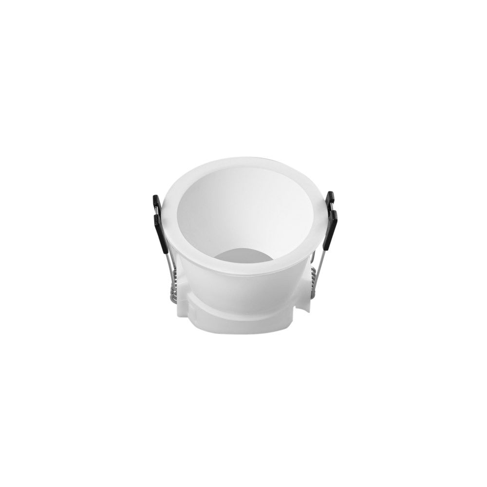 INCASSO GHIERA METALLO BIANCO GU10 D.73MM FORO 68MM
