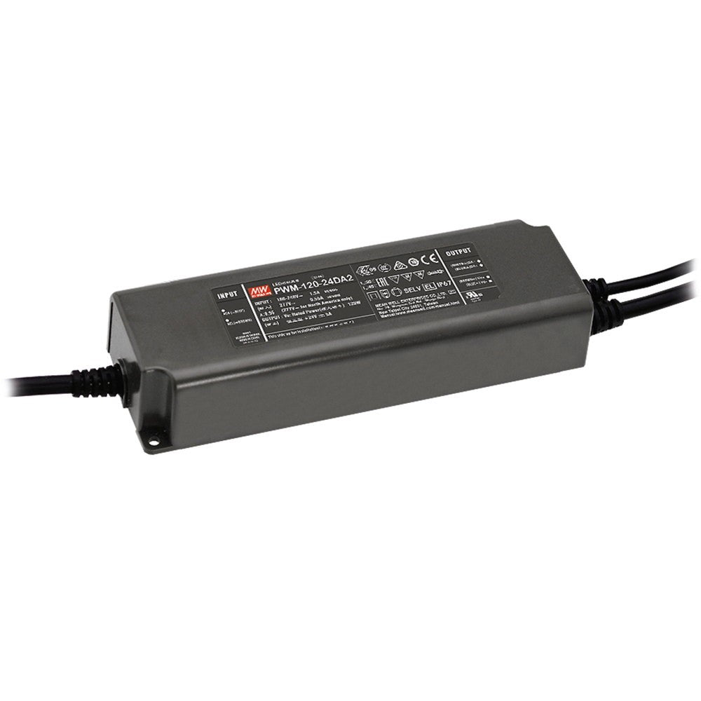 DRIVER PWM DALI2 OUTPUT 24V 120W 5A INPUT AC90-305V DC127-431V IP67 19,1X6,3X3,75CM