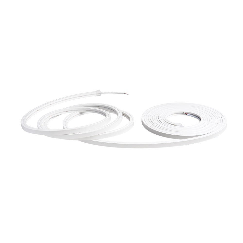 NEON STRIP FLEX 2 STAFFE INCLUSE/M 24V 12W/M 100LM/M 4000K IP65 CRI>90 10X10MM