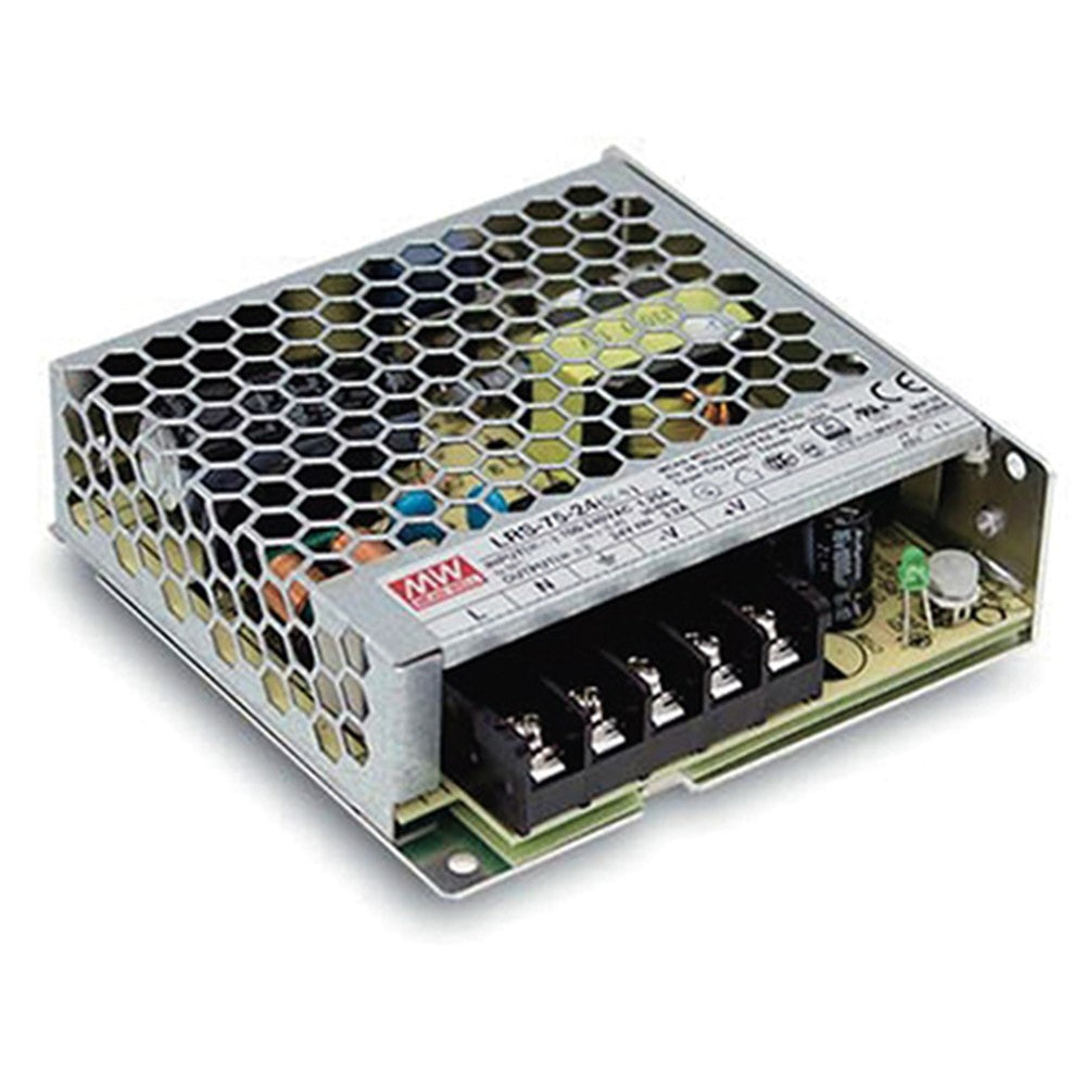 DRIVER MW LRS OUTPUT 24V 3,2A 76W INPUT AC85-264V DC120-373V 9,9X9,7X3CM