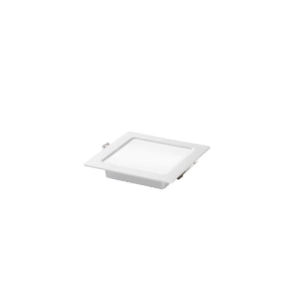INCASSO LED SLIM QUADRATO TERMOPLASTICA BIANCO 12W 1200LM CCT 170.7X170.7X28.4MM