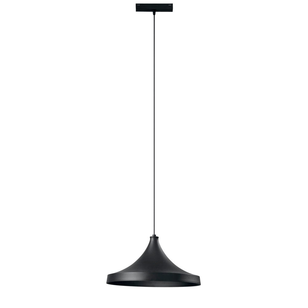 SOSPENSIONE DAVINCI CYMBAL NERO LED 48V 18W 1855LM 3000K 19X16,1X38CM