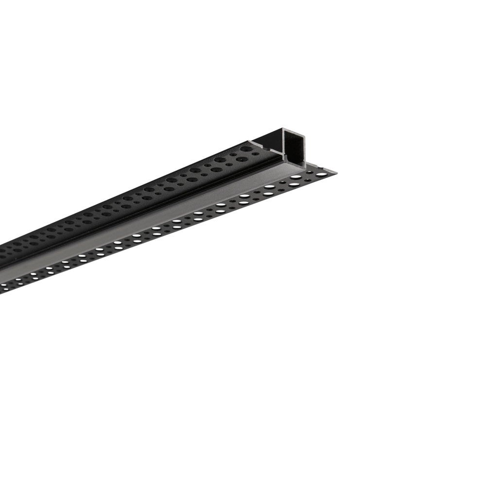 PROFILO GORIZIA NERO CON TAPPI INCLUSI 200X5,2X1,4CM