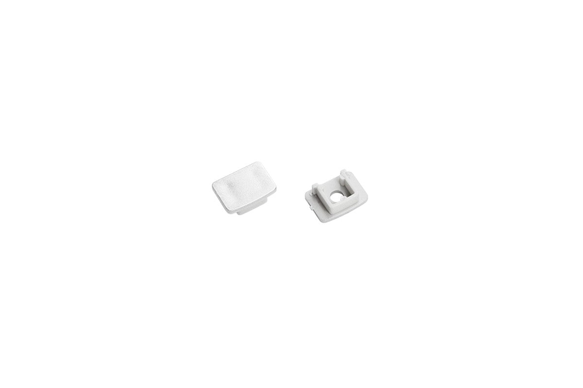 KIT 2 TAPPI PER PROFILO ROMA SILVER