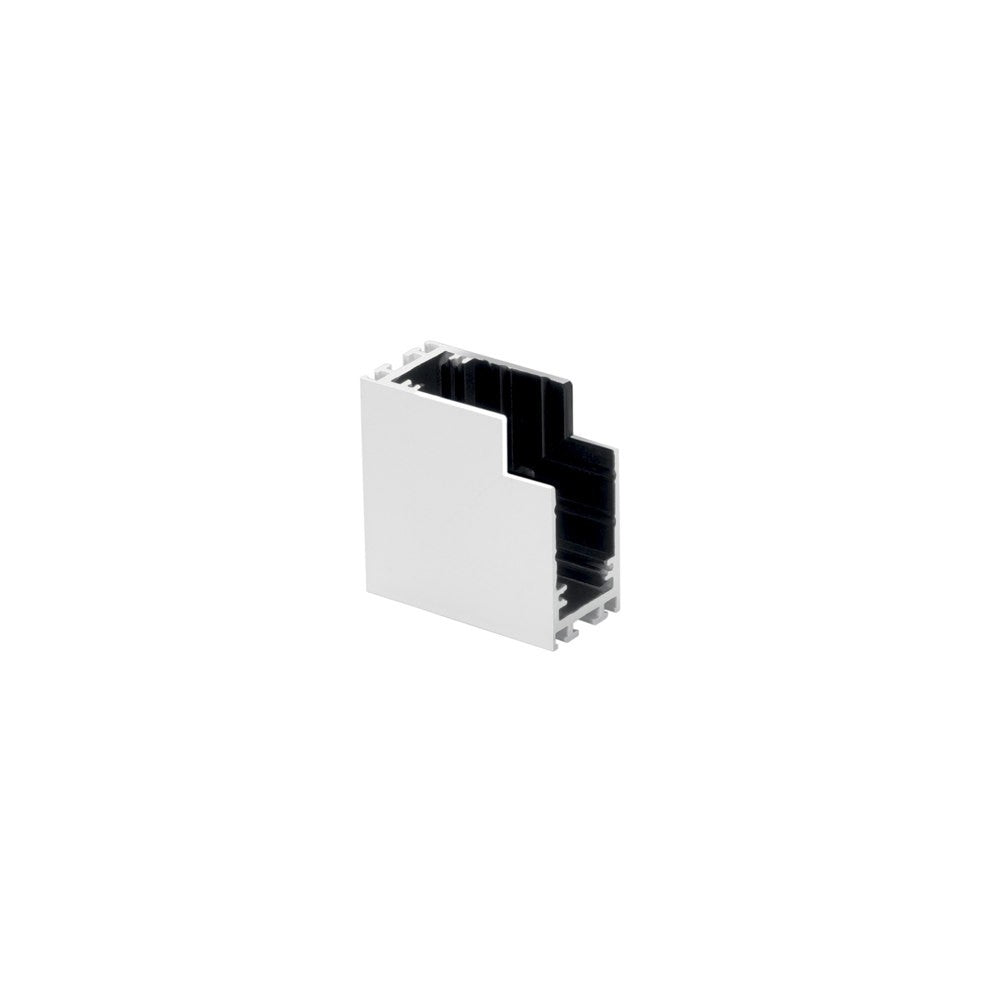 CONNETTORE ANGOLARE VERTICALE BIANCO INTERNO PER BINARIO DAVINCI 5,5X4,2X2,6CM