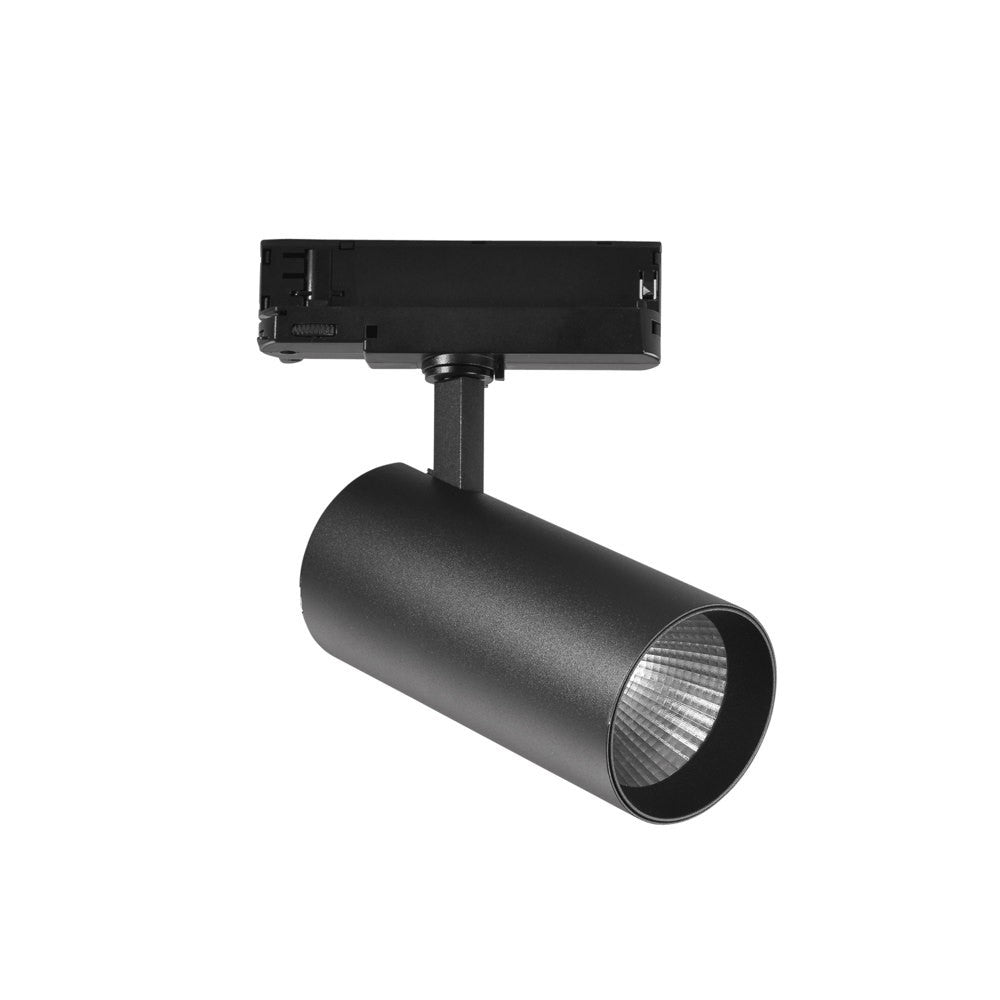 FARO BINARIO PLANE NERO LED 40W 4800LM 3000K 8X15CM
