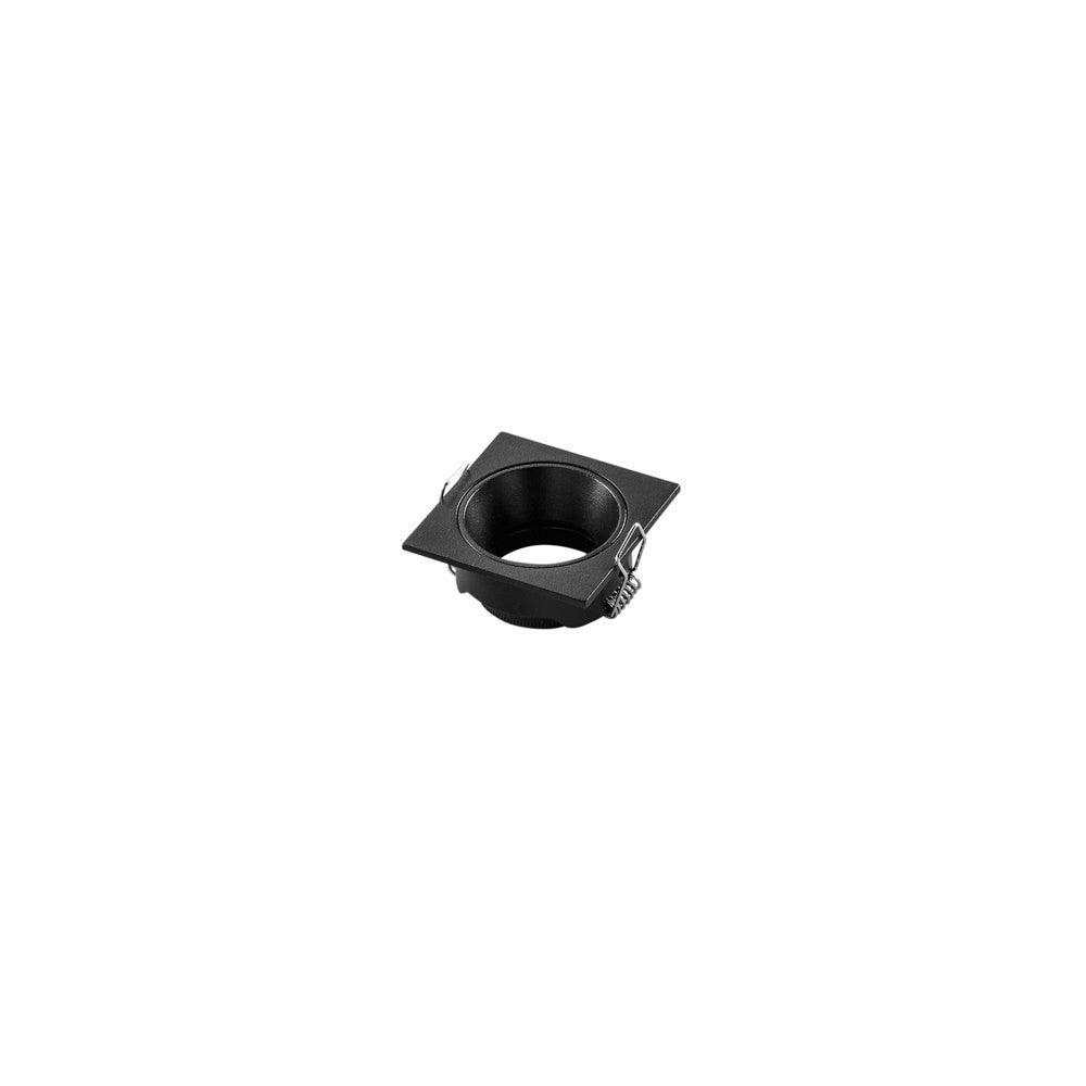 INCASSO ELEVEN NERO QUADRATO IN ALLUMINIO IP20 55X55MM