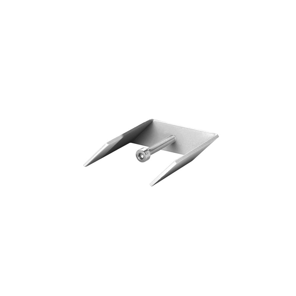 KIT 2PZ STAFFE ZINCATE PER BINARIO INCASSO 3,7X3,7X1,7CM