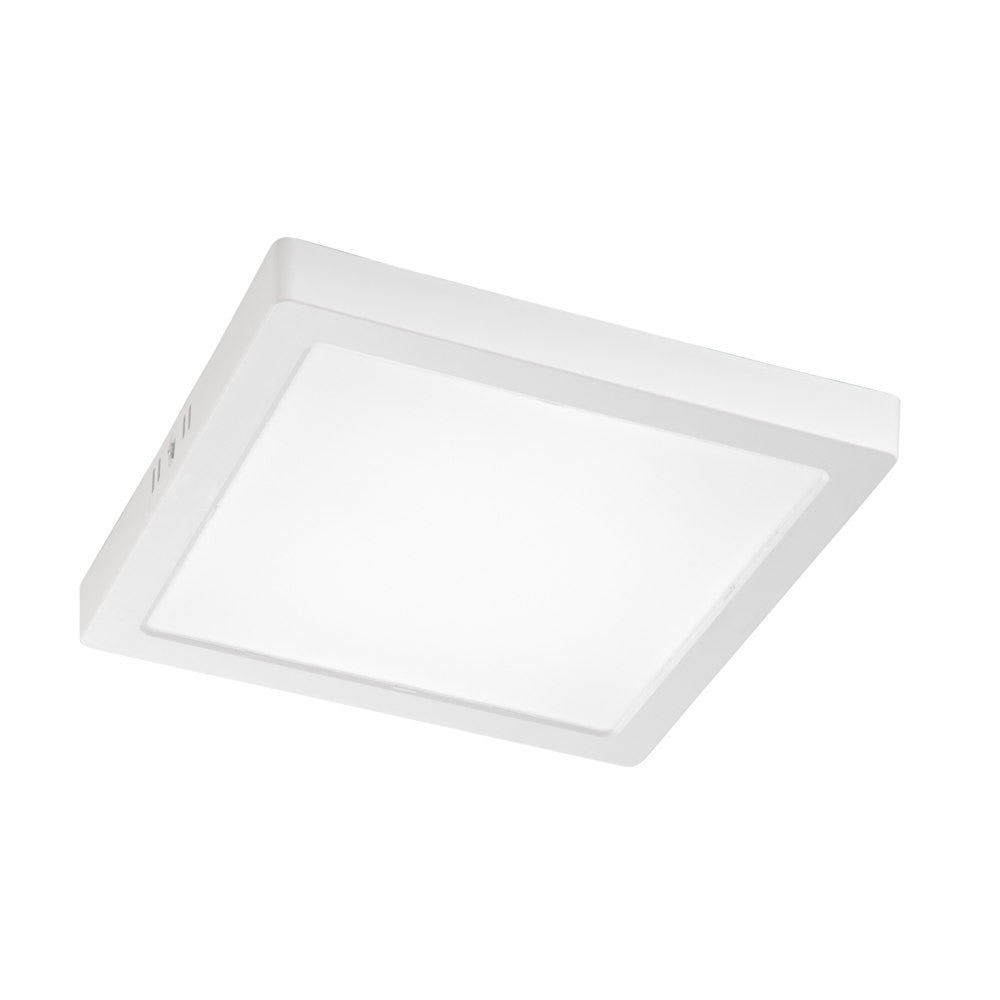 PLAFONIERA LED QUADRATA TERMOPLASTICA BIANCO 24W 2640LM CCT 285X285X30.7MM