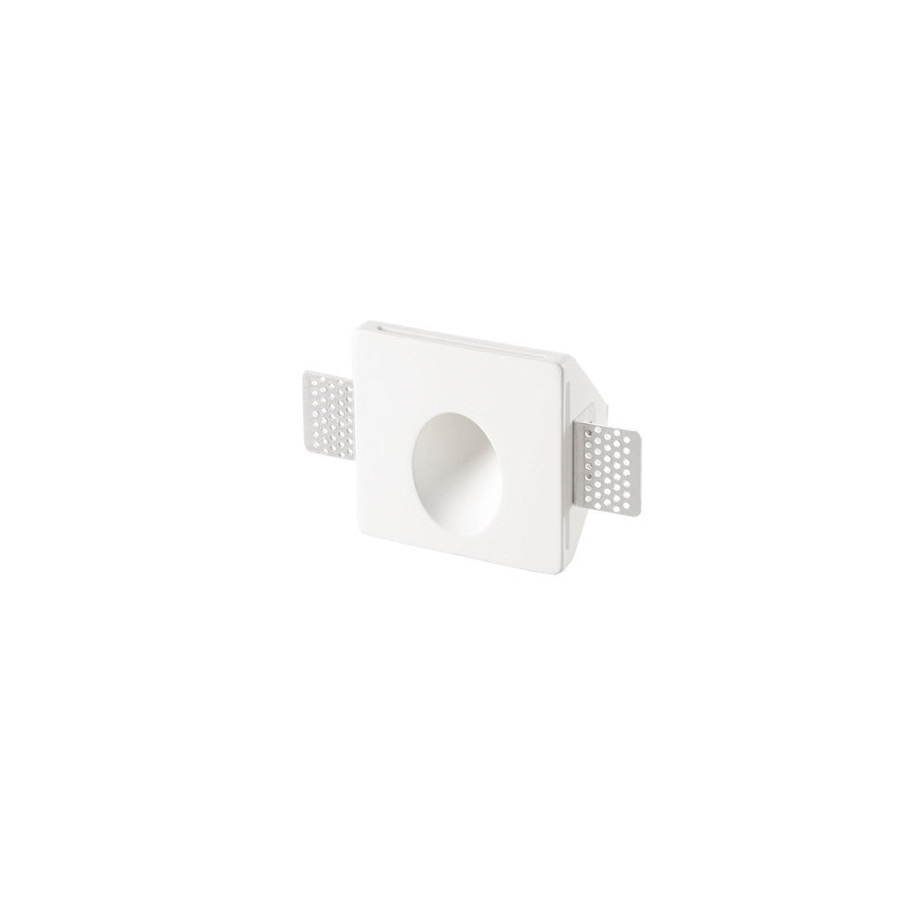 SEGNAPASSI A INCASSO ARIEL BIANCO QUADRATO  1XGU10 MINI 10X10X5CM