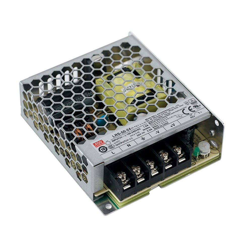 DRIVER MW LRS OUTPUT 24V 4,5A 108W INPUT AC85-264V DC120-373V 12,9X9,7X3CM