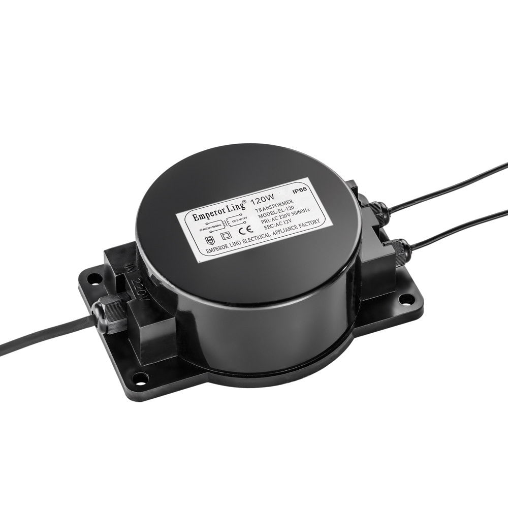 TRASFORMATORE DI TENSIONE 120W INPUT AC240V OUTPUT AC12V 10A IP44 18X13,4X6,3CM