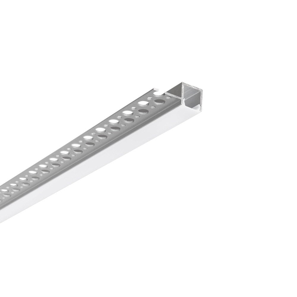 PROFILO EDGE ALLUMINIO PER CARTONGESSO CON TAPPI INCLUSI 200X3,5X1,49CM