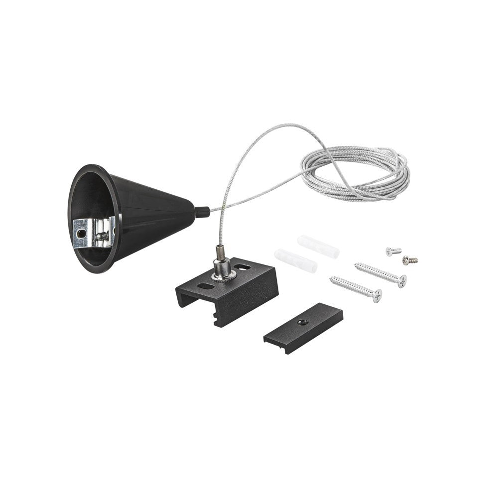 KIT CAVI 3M DI SOSPENSIONE PER BINARIO TRIFASE RAIL NERO