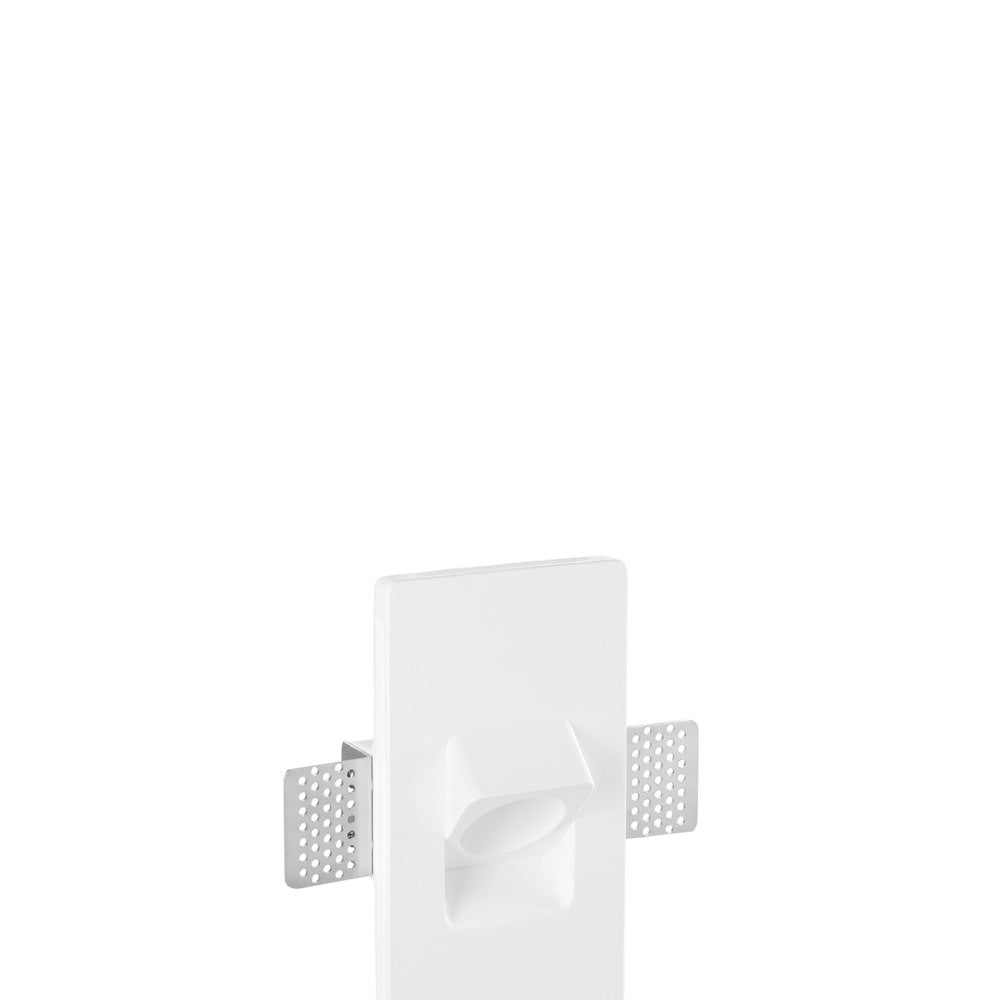 INCASSO ESTRO QUADRATO IN GESSO 1XMINI GU10 160X90X67MM
