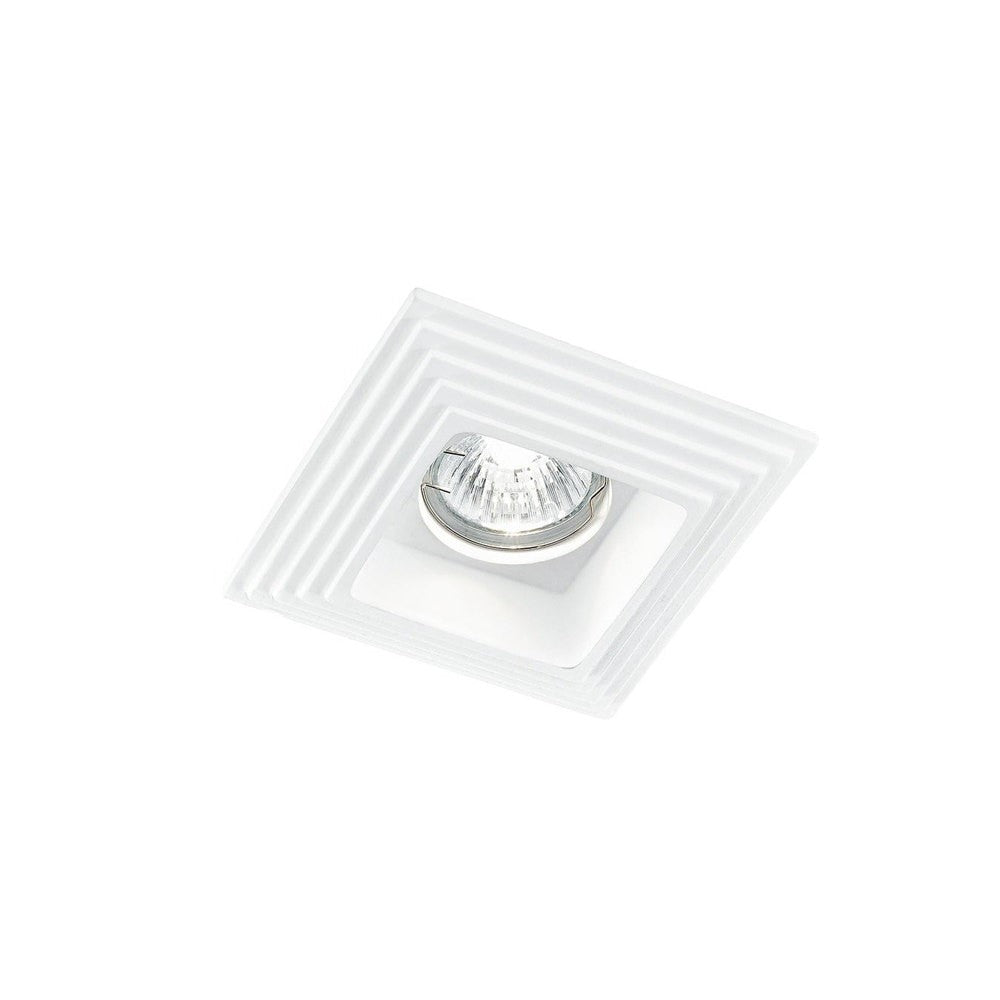 INCASSO SPETTRO BIANCO QUADRATO 1XGU10 11,5X11,5X4,9CM
