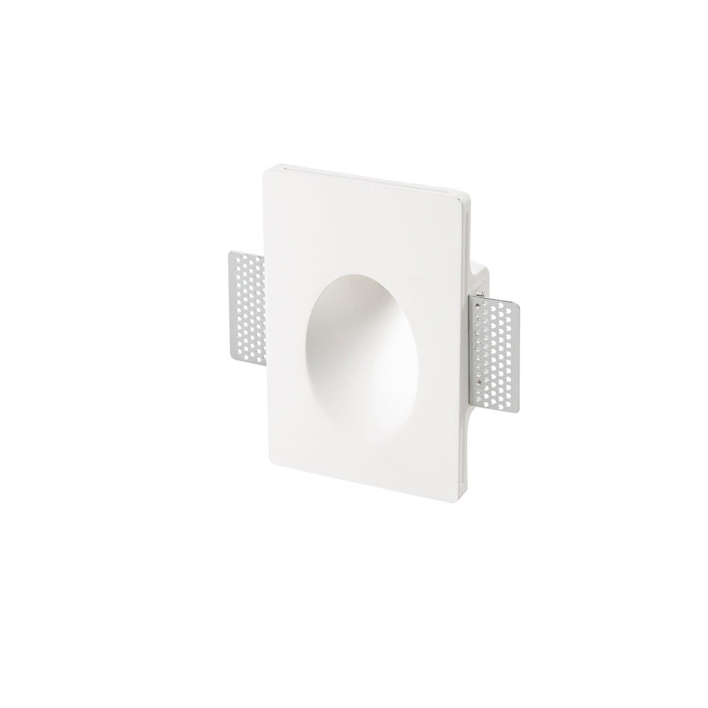 SEGNAPASSI A INCASSO ARIEL BIANCO RETTANGOLARE 1XGU10 MINI 12X18X5,5CM