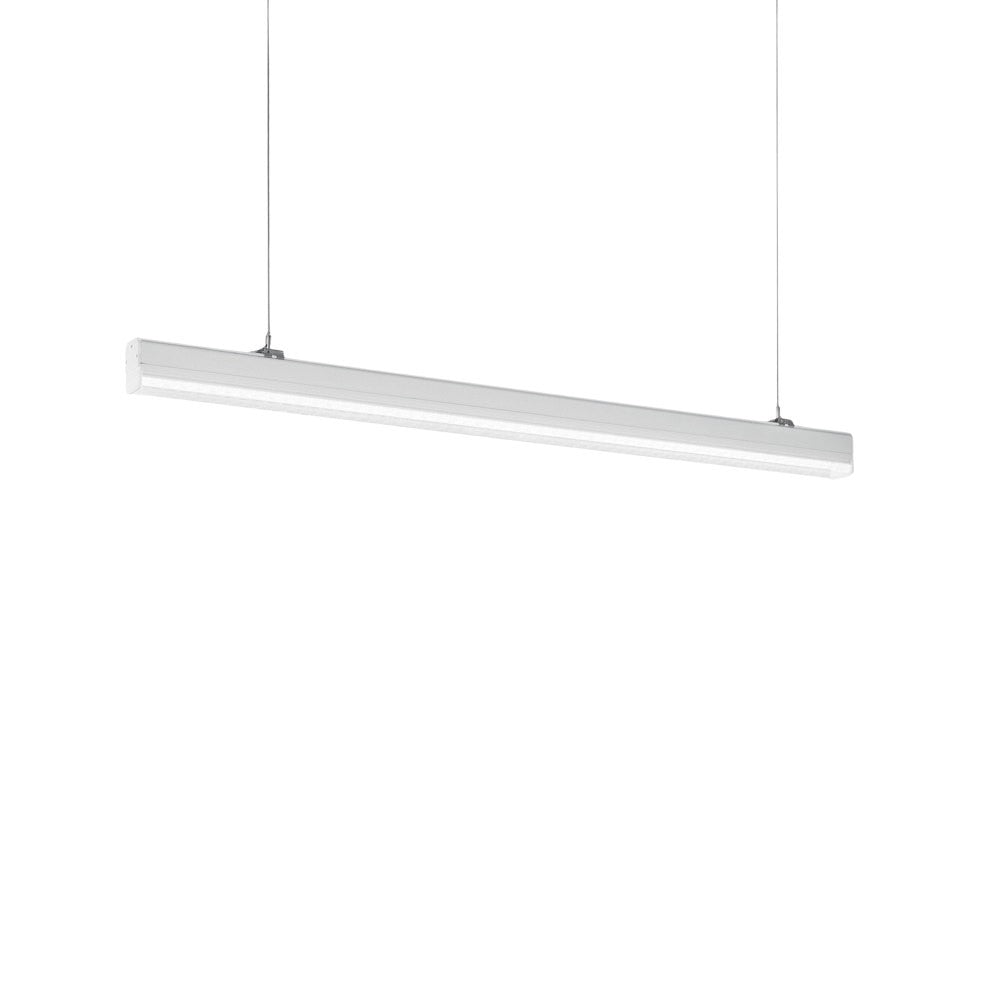 LAMPADA LED BINARIO BUSBAR BIANCA 72W 9340LM 4000K BATTERIA DI EMERGENZA 3H-4W 400LM 6,7X145,1X5,9CM