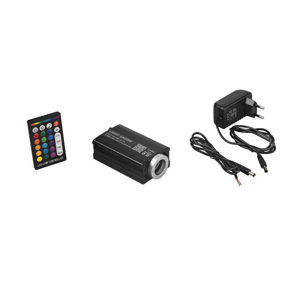 PROIETTORE LED OPTICAL KPA-16W RGBW DC12V + ADATTATORE 220V 6,4X15X3,8CM