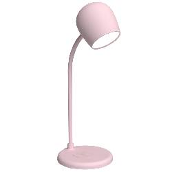 KREAFUNK ELLIE (DUSTY ROSE) - LAMPADA DA TAVOLO CON SPEAKER BLUETOOTH E BASE CHARGER
