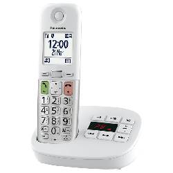 PANASONIC KX-TGU430EXW (BIANCO) - TELEFONO CORDLESS SINGOLO - SEGRETERIA - VIVAVOCE - TASTI GRANDI
