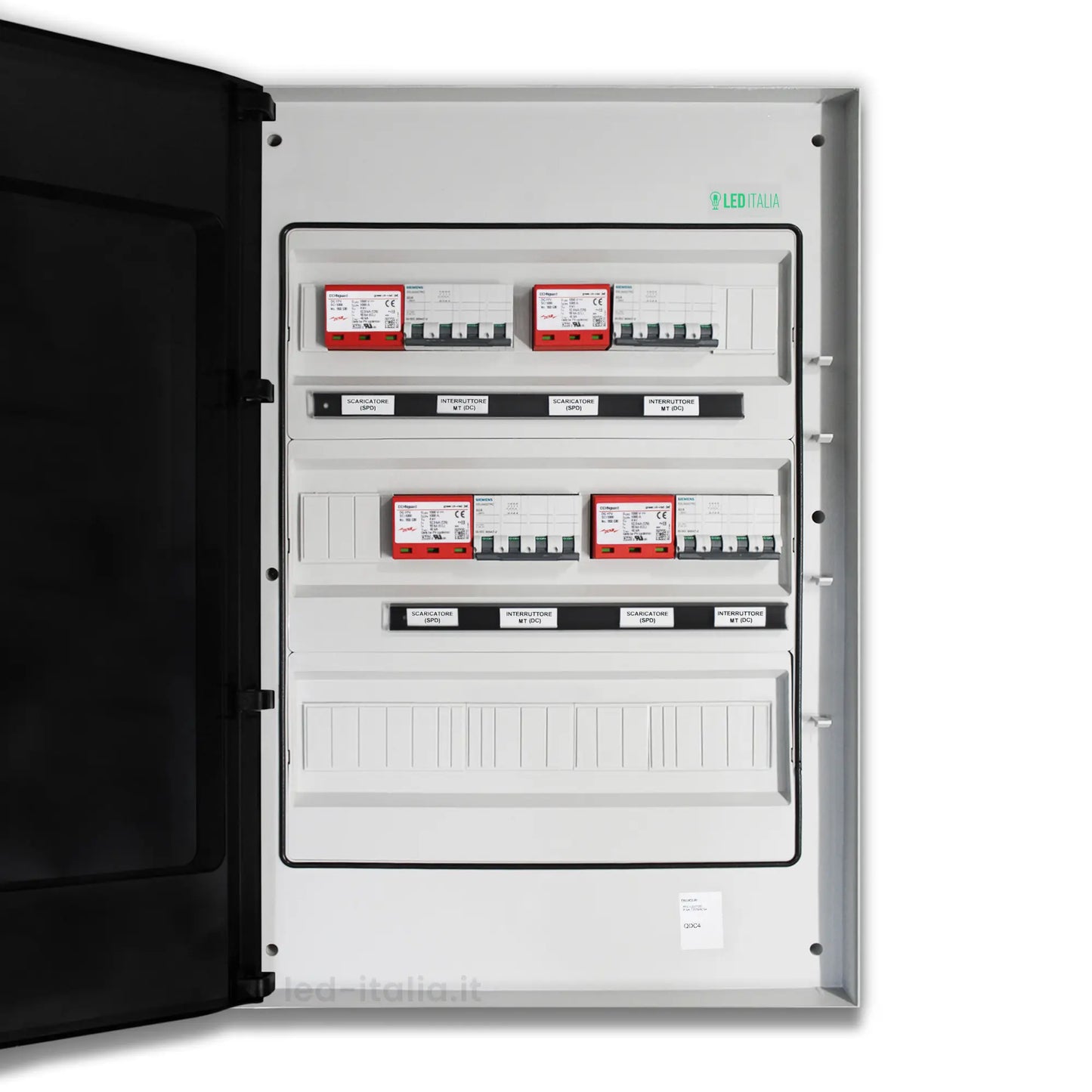 Quadro di Campo DC 4/4 MPPT 1000VDC 32A 54M 4x Magnetotermico + 4x SPD IP66