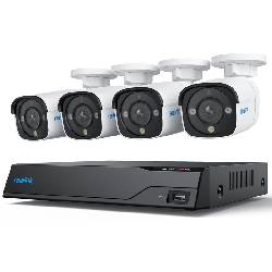 REOLINK NVS8-8MB4 - KIT 4 TELECAMERE + NVR POE 8CH - HDD 2TB INCLUSO