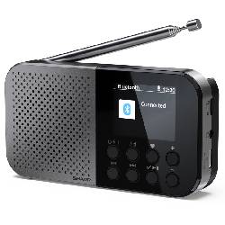 SHARP DR-P520(GY) - RADIO DIGITALE PORTATILE - DAB/DAB+ - LCD MONOCROMATICO - BLUETOOTH 5.0 - GRAY
