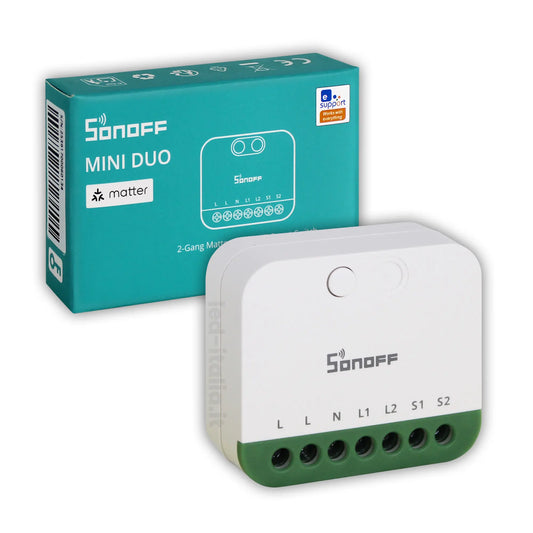 Sonoff Interruttore Smart Mini Duo 2 Canali WiFi Matter