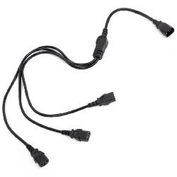 VULTECH MU-UPS04 - CAVO DI ALIMENTAZIONE SPLITTER DA IEC C14 A 3 X IEC C13