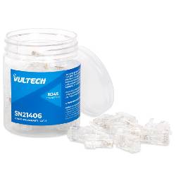 VULTECH SN21406 - CONNETTORI PASSANTI RJ45 CAT. 6 UTP 50 PZ.