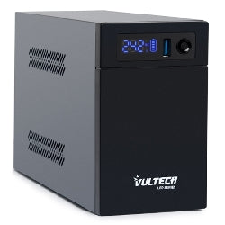 VULTECH UPS1000VA-LFP - GRUPPO DI CONTINUITÀ LINE INTERACTIVE CON SCHERMO LED E BATTERIA LITIO FERRO FOSFATO - 2 PRESE - 1 USB