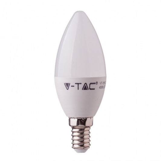 LED Bulb - Samsung Chip 7W E14 Plastic Candle 6400K