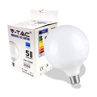 LED Bulb - Samsung Chip 18W E27 G120 Plastic 6400K 111 lm/w