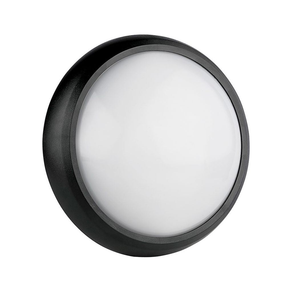 8W Dome Light Round Black Body 3000K IP66