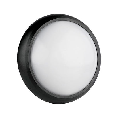 8W Dome Light Round Black Body 6400K IP66